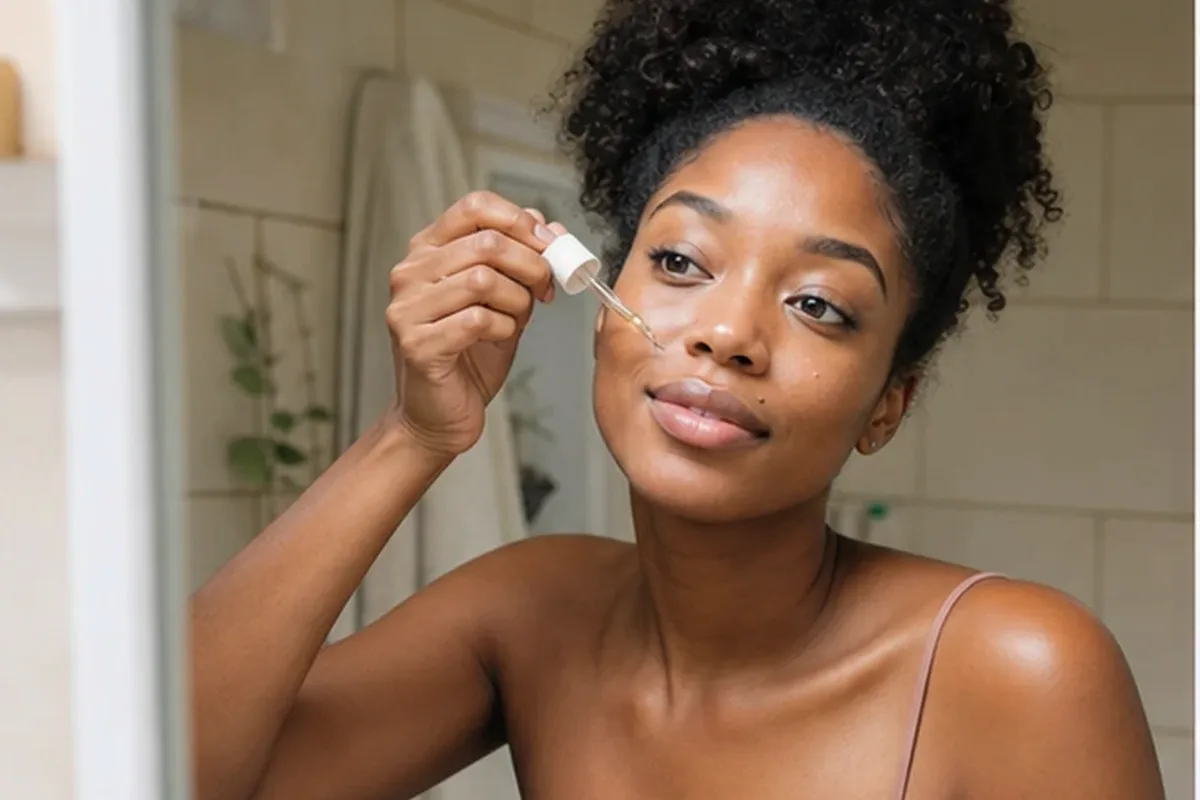 Authentische Beauty-Routine passend zum Thema Gesichtscreme für trockene Haut