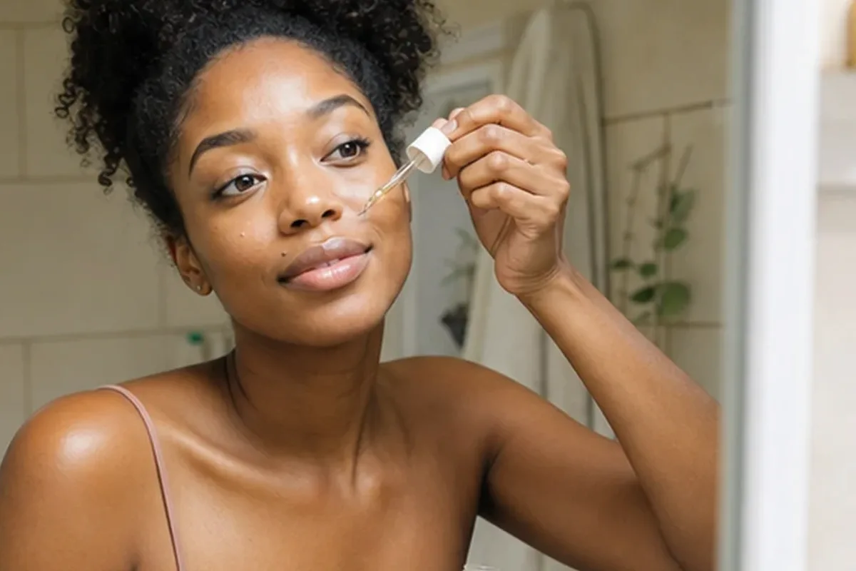 Authentische Beauty-Routine passend zum Thema Vitamin-C-Serum bei Pigmentflecken
