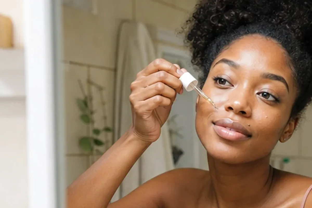 Authentische Beauty-Routine passend zum Thema Hyaluron-Serum für empfindliche Haut