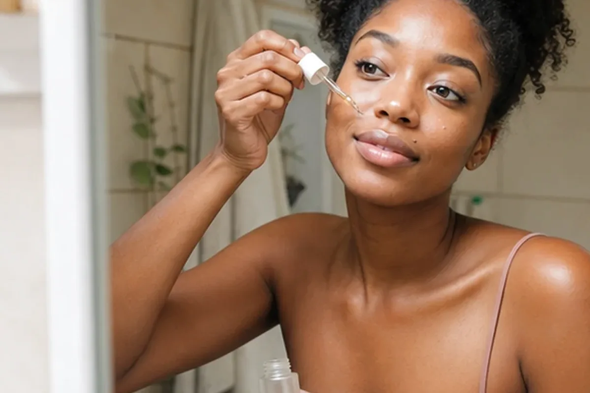 Authentische Beauty-Routine passend zum Thema Gesichtscreme bei ersten Fältchen