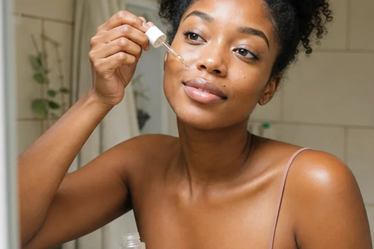 Authentische Beauty-Routine passend zum Thema Reinigungsöl für fettige Haut