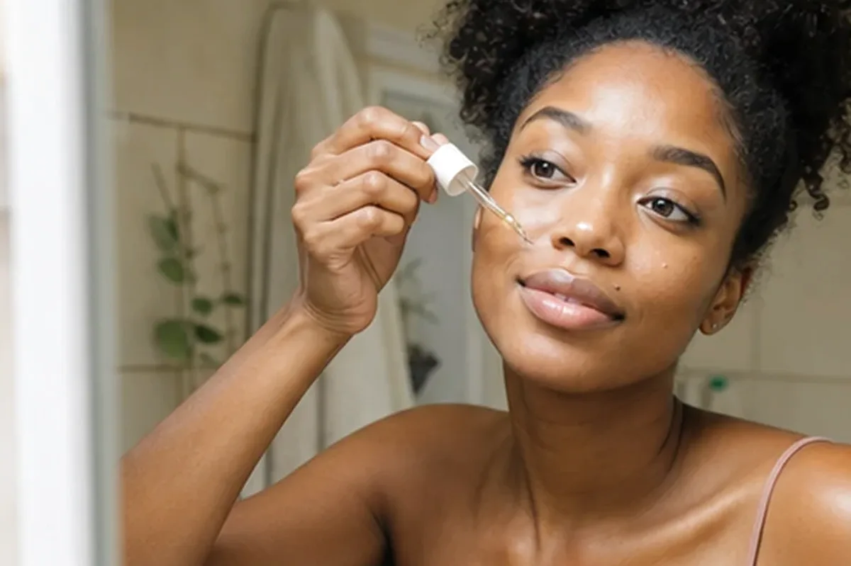 Hochwertige Beauty-Inszenierung zu Auswahlkriterien für Gesichtscreme bei Pigmentflecken