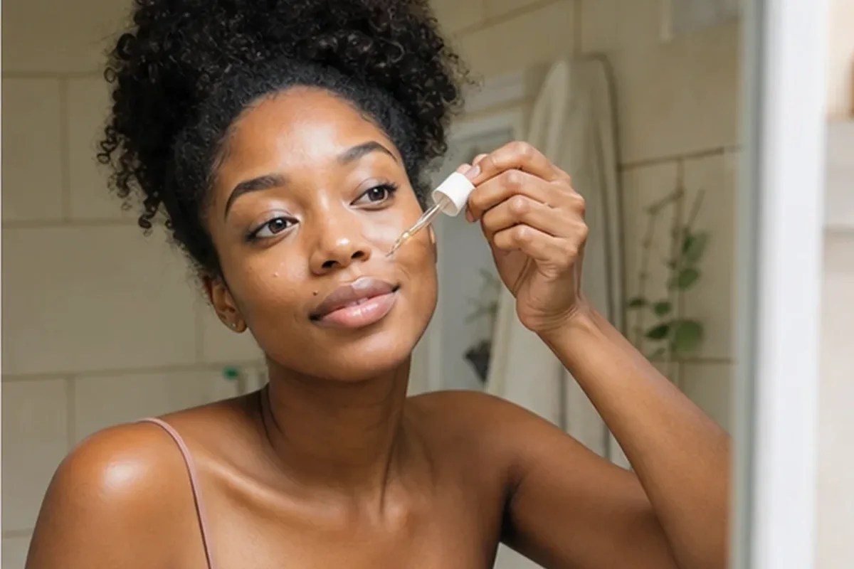 Authentische Beauty-Routine passend zum Thema Augenpflege bei Pigmentflecken