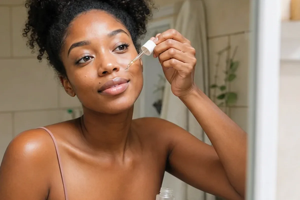 Redaktioneller Beauty-Moment zur Ausgangslage bei Anti-Aging-Routine bei ersten Fältchen