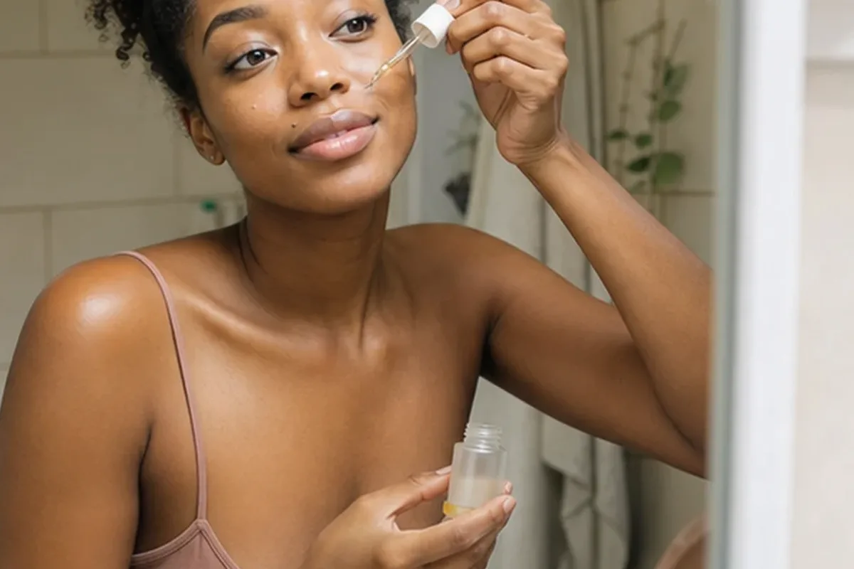 Authentische Beauty-Routine passend zum Thema Chemisches Peeling für fettige Haut