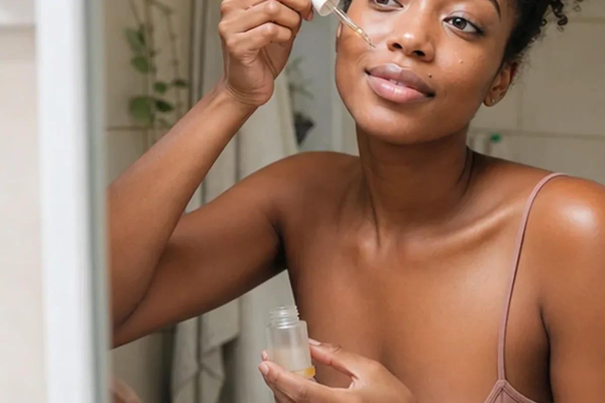 Redaktioneller Beauty-Moment zur Ausgangslage bei Augenpflege für trockene Haut