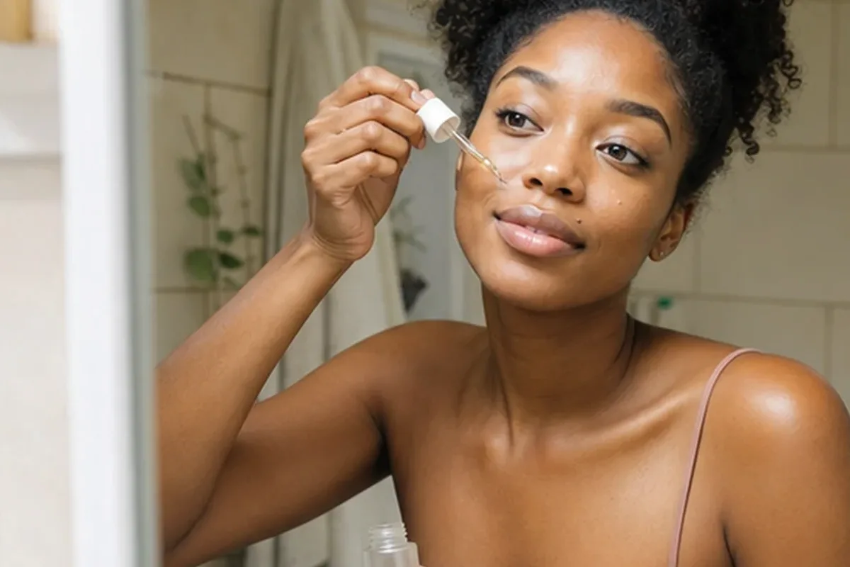 Hochwertige Beauty-Inszenierung zu Auswahlkriterien für Gesichtsreinigung für fettige Haut