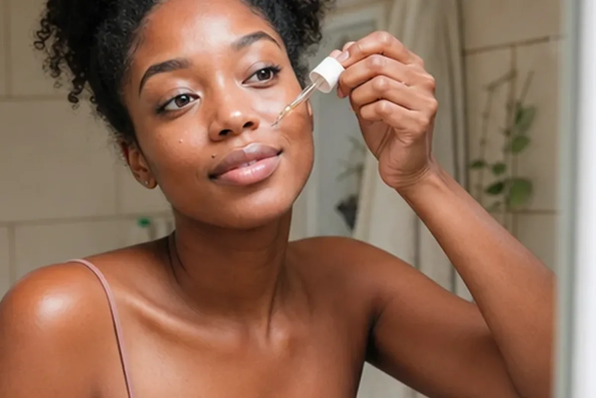 Hochwertige Beauty-Inszenierung zu Auswahlkriterien für Reinigungsöl für empfindliche Haut