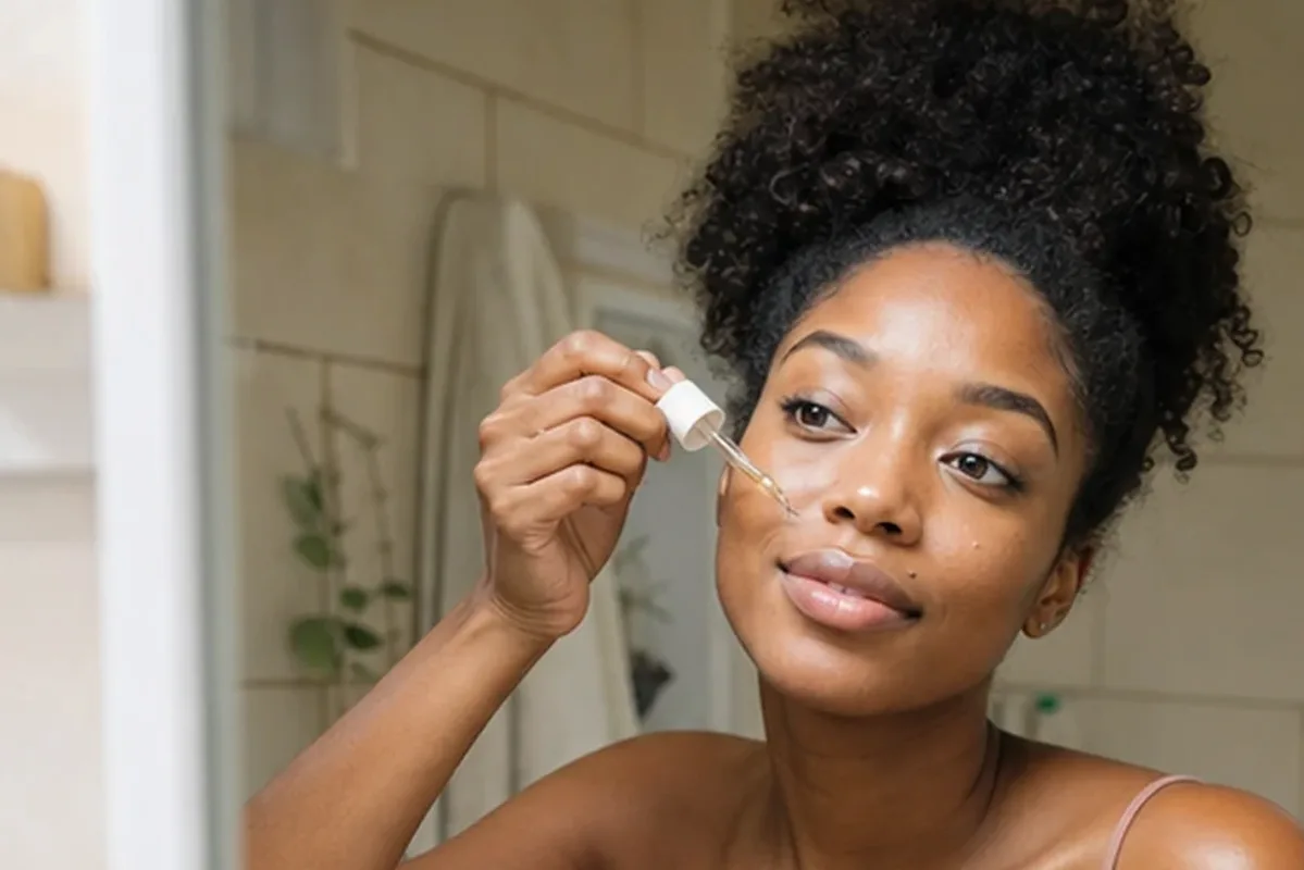 Authentische Beauty-Routine passend zum Thema Hautbarriere-Pflege für fettige Haut