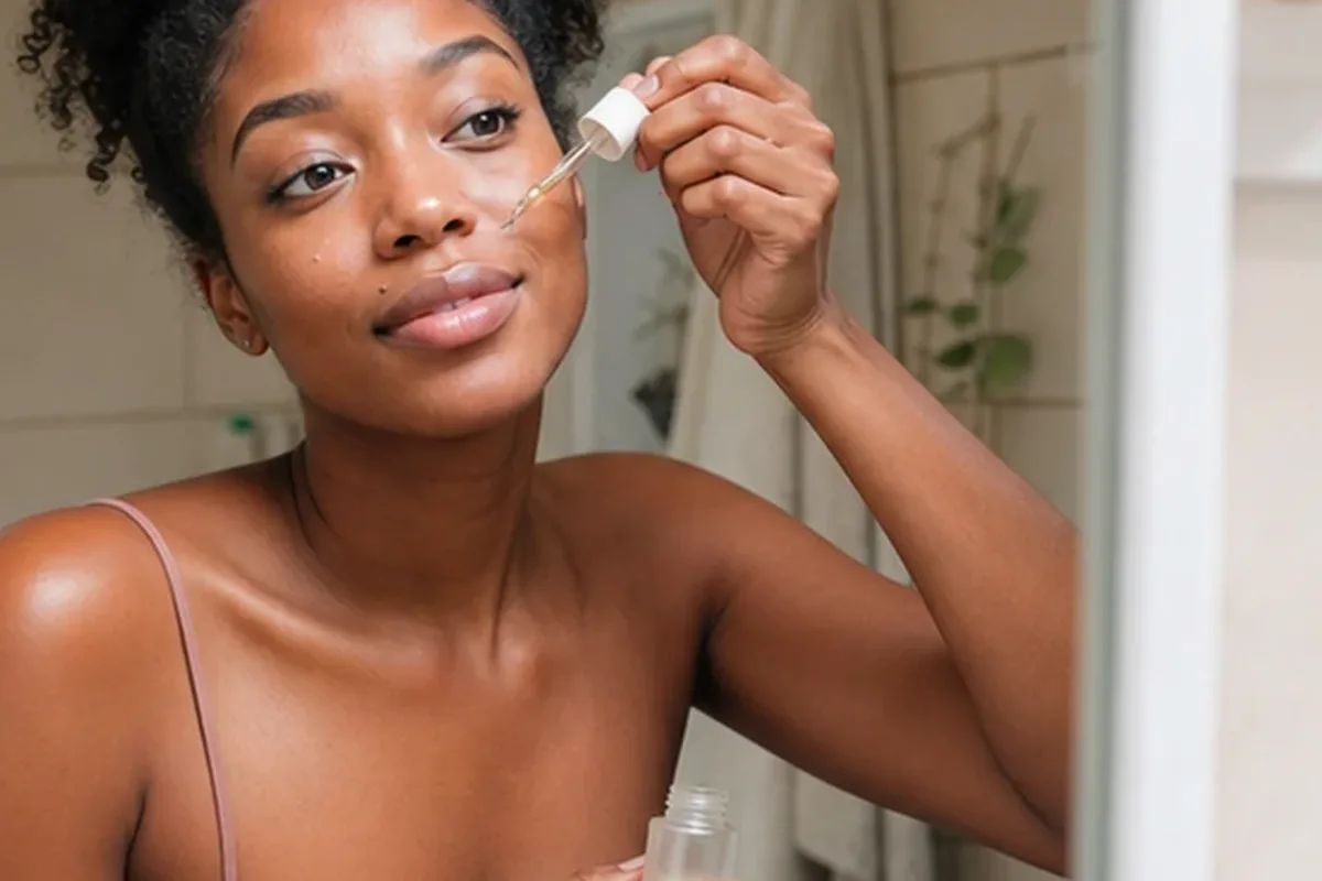 Authentischer Wohlfühlmoment passend zum Beauty-Thema Chemisches Peeling bei Rötungen