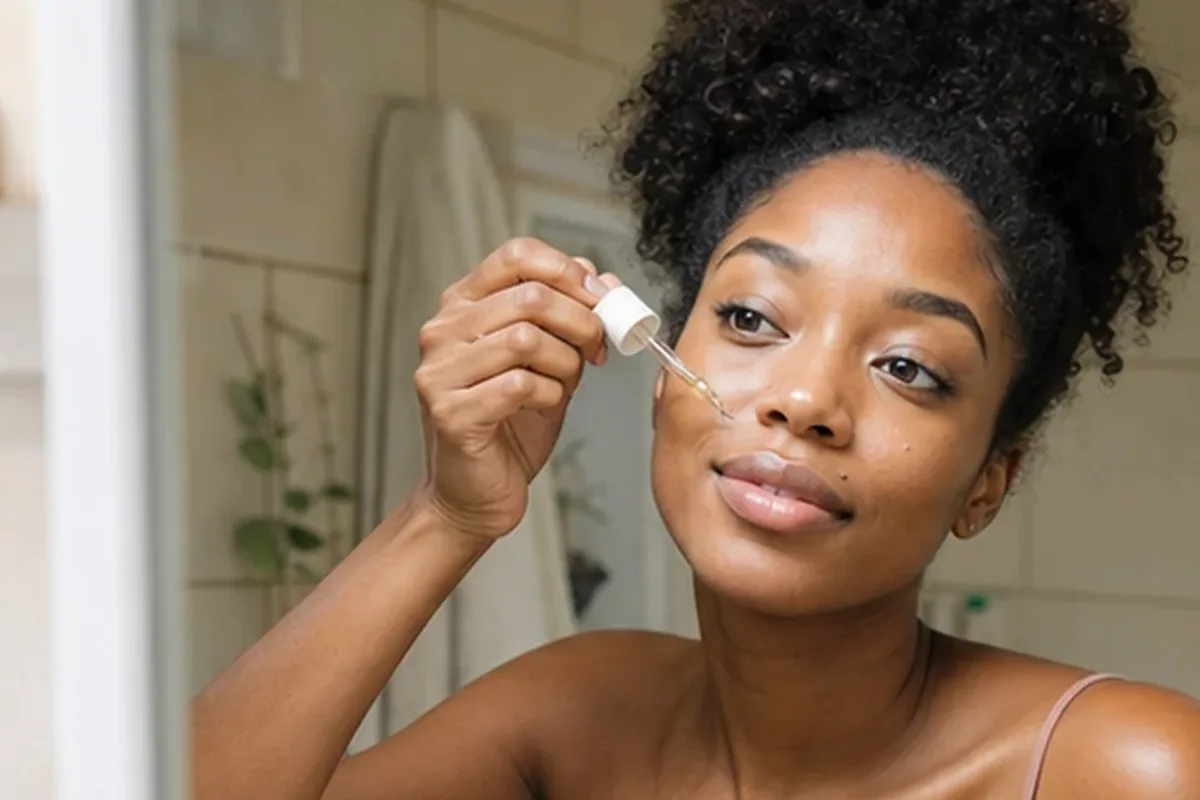 Redaktioneller Beauty-Moment zur Ausgangslage bei Gesichtscreme für fettige Haut