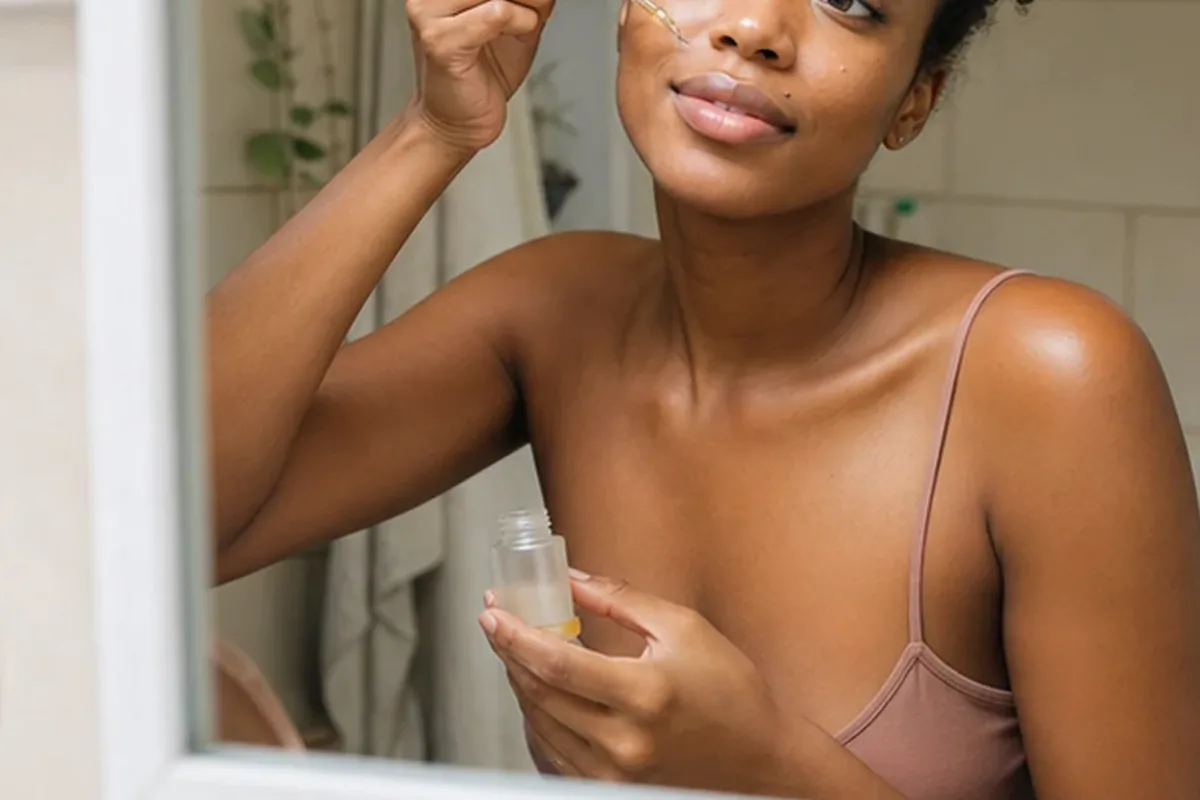 Authentische Beauty-Routine passend zum Thema Gesichtsmaske für unreine Haut