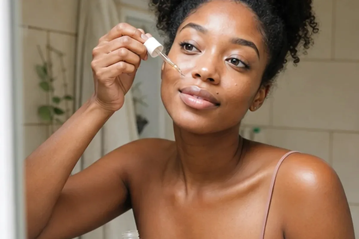 Authentische Beauty-Routine passend zum Thema Gesichtscreme für trockene Haut
