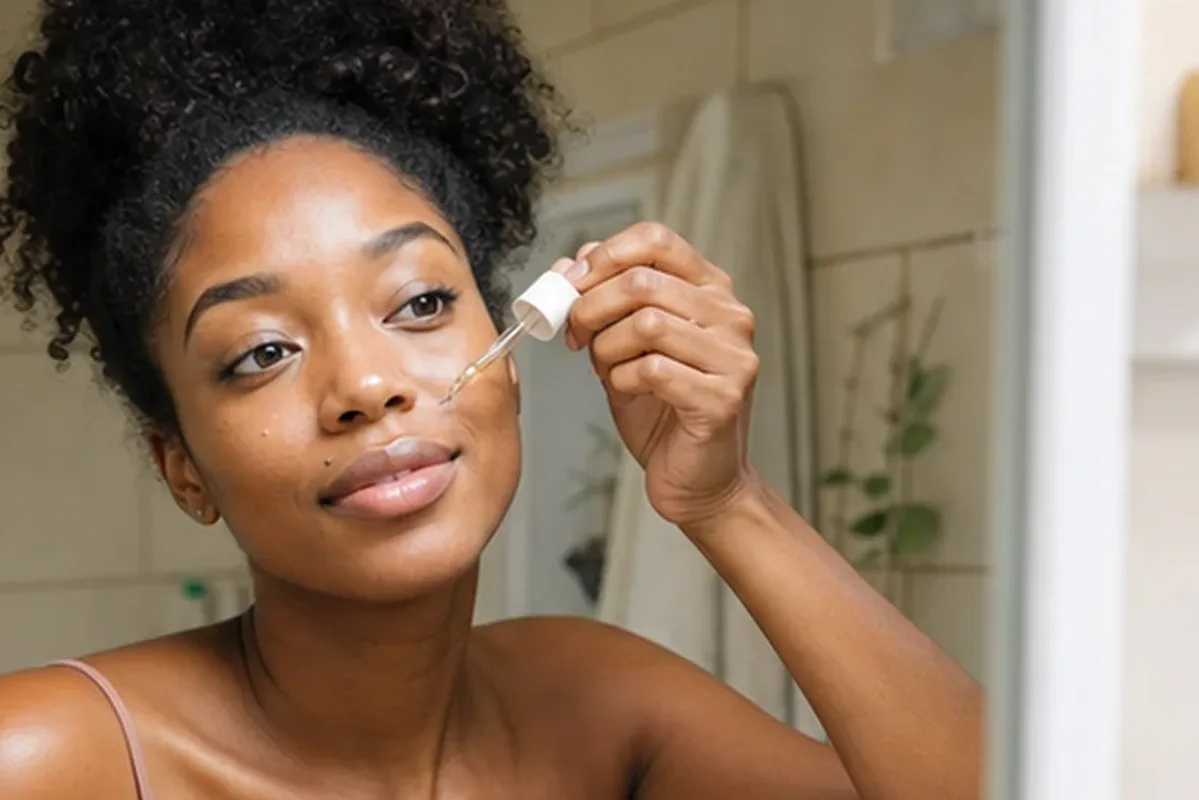 Hochwertige Beauty-Inszenierung zu Auswahlkriterien für Gesichtsmaske bei Rötungen