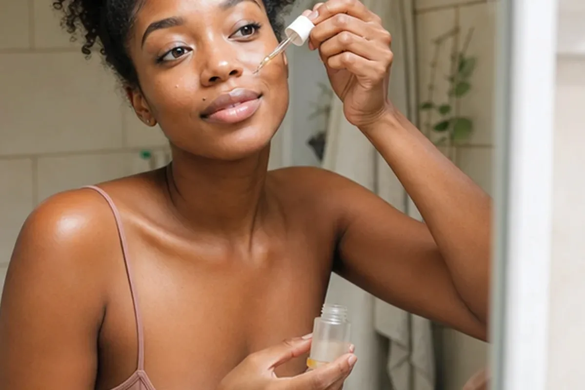 Authentische Beauty-Routine passend zum Thema Augenpflege für Mischhaut