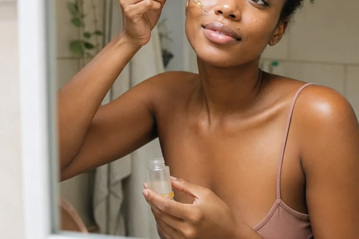 Authentische Beauty-Routine passend zum Thema Hautbarriere-Pflege bei Pigmentflecken