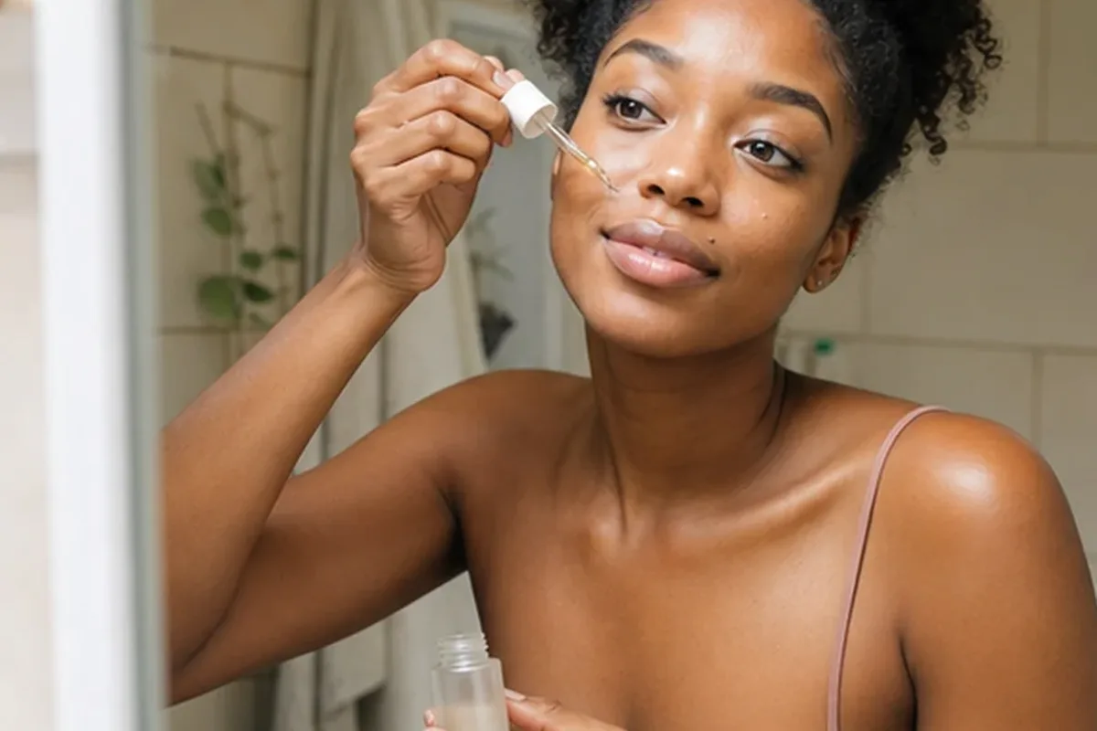 Authentische Beauty-Routine passend zum Thema Gesichtsmaske für unreine Haut