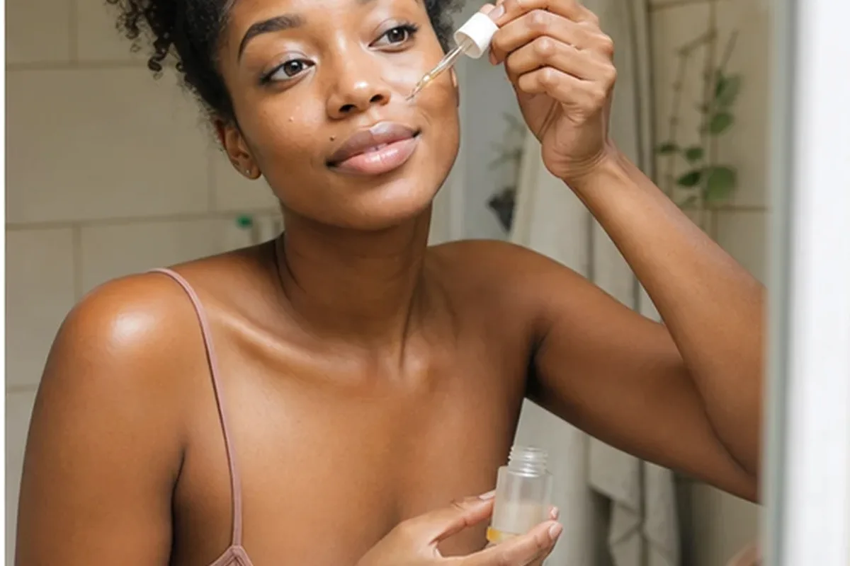 Authentischer Wohlfühlmoment passend zum Beauty-Thema Chemisches Peeling bei Rötungen