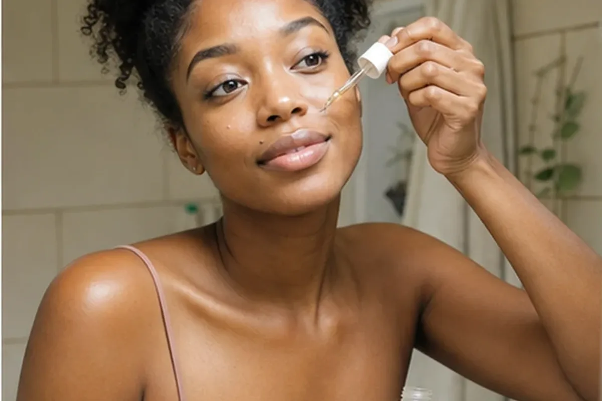 Hochwertige Beauty-Inszenierung zu Auswahlkriterien für Augenpflege für unreine Haut