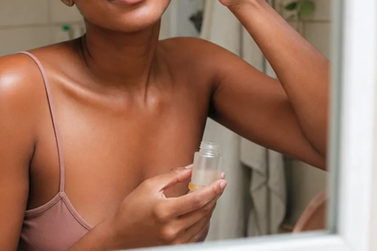 Redaktioneller Beauty-Moment zur Ausgangslage bei Retinol-Serum bei Rötungen