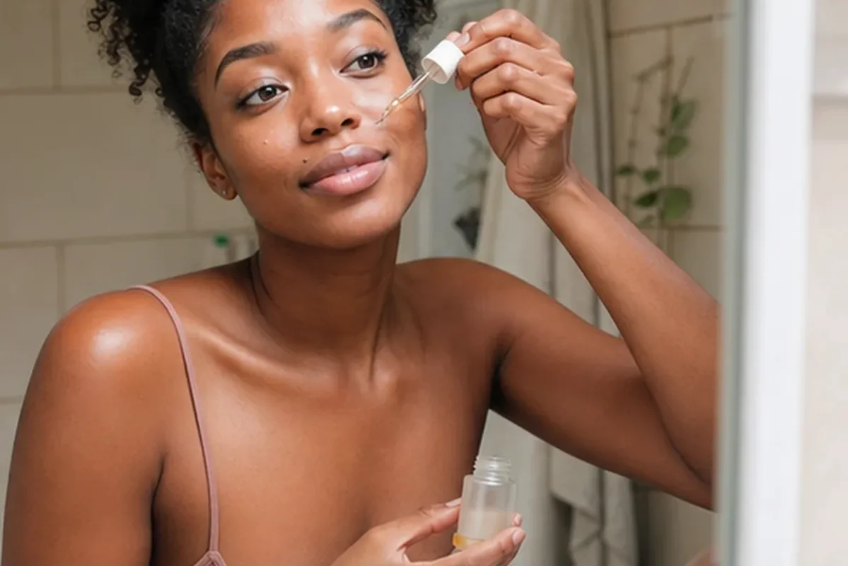 Authentische Beauty-Routine passend zum Thema Augenpflege für Mischhaut