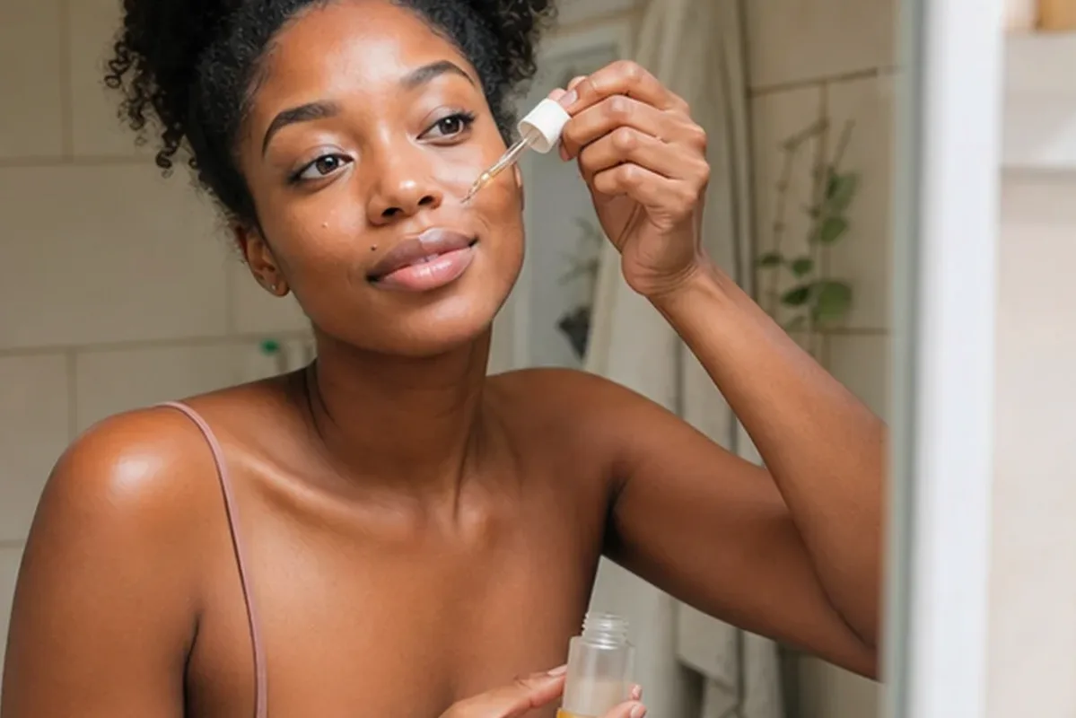Hochwertige Beauty-Inszenierung zu Auswahlkriterien für Sonnenschutz für trockene Haut