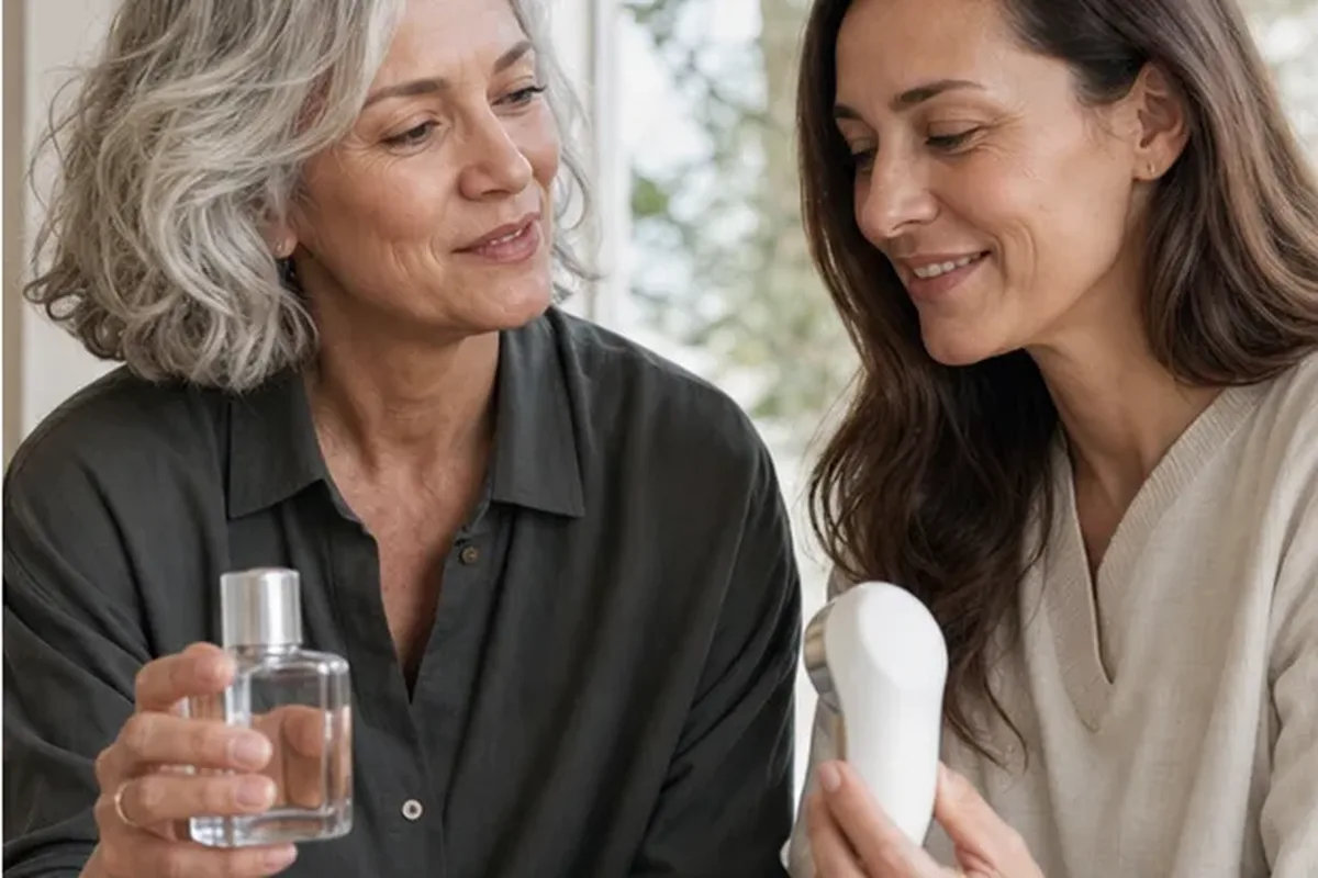 Redaktioneller Beauty-Moment zur Ausgangslage bei Glätteisen für lockiges Haar