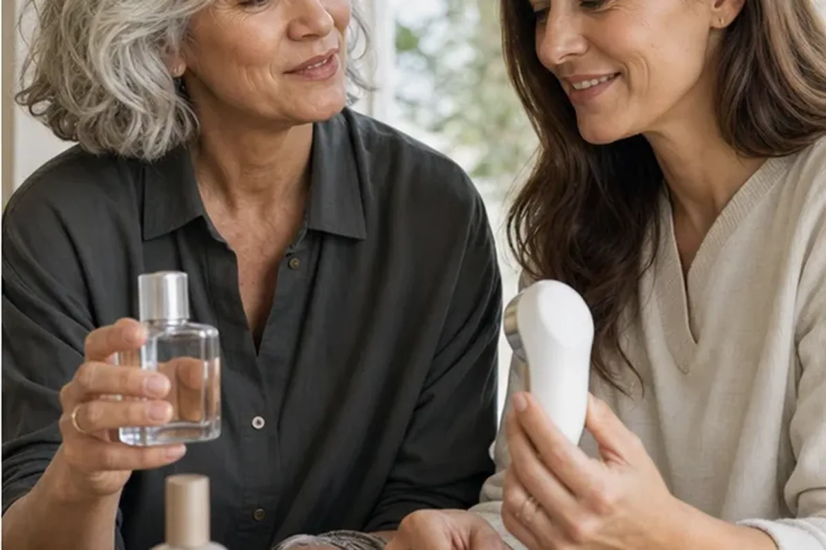 Authentischer Wohlfühlmoment passend zum Beauty-Thema Porenreiniger mit Premium-Anspruch