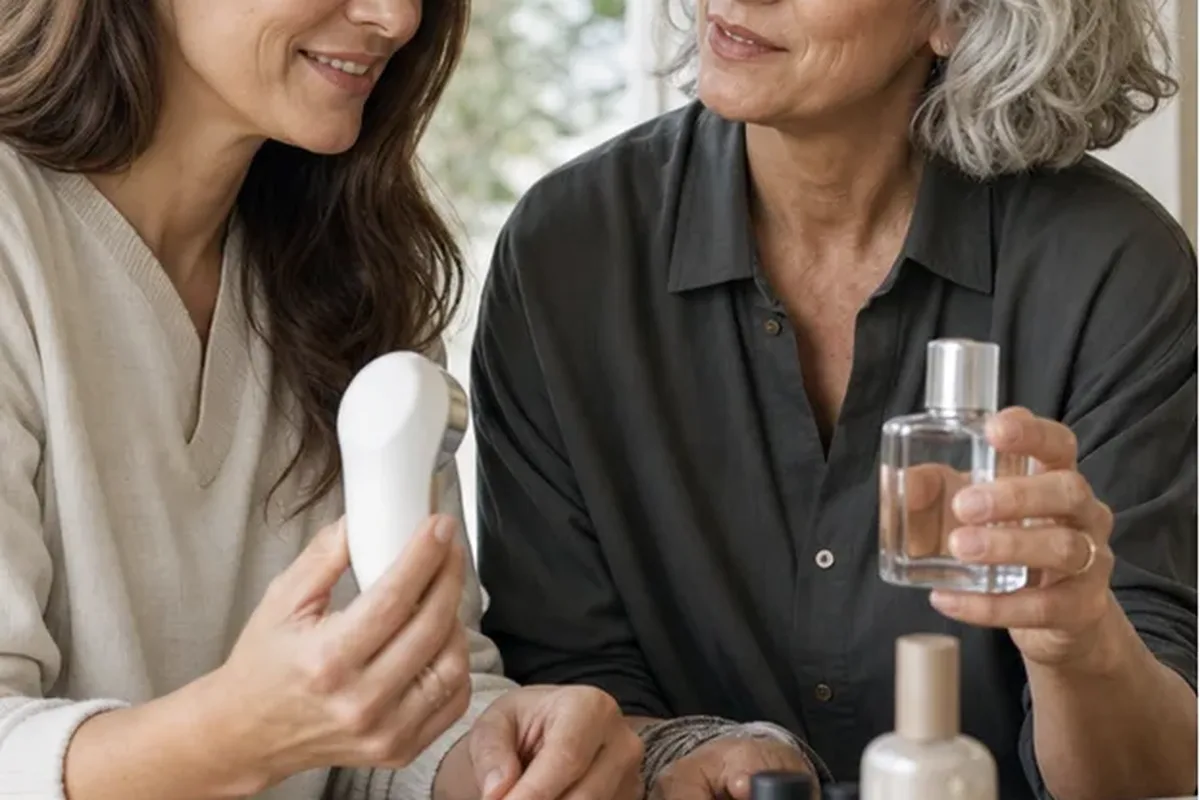 Redaktioneller Beauty-Moment zur Ausgangslage bei Gesichtsreinigungsbürste bei kleinem Budget