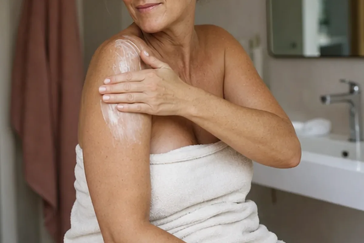 Redaktioneller Beauty-Moment zur Ausgangslage bei Körperpeeling für trockene Haut