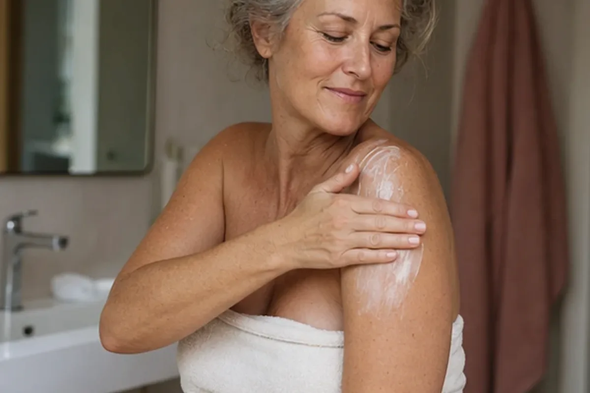 Hochwertige Beauty-Inszenierung zu Auswahlkriterien für Körperlotion bei starkem Schwitzen
