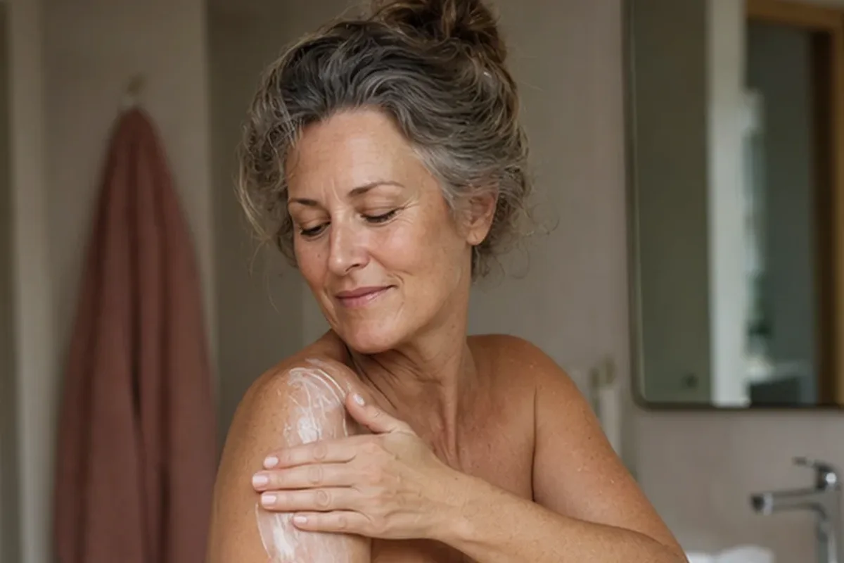 Authentische Beauty-Routine passend zum Thema After-Sun-Pflege für müde Füße