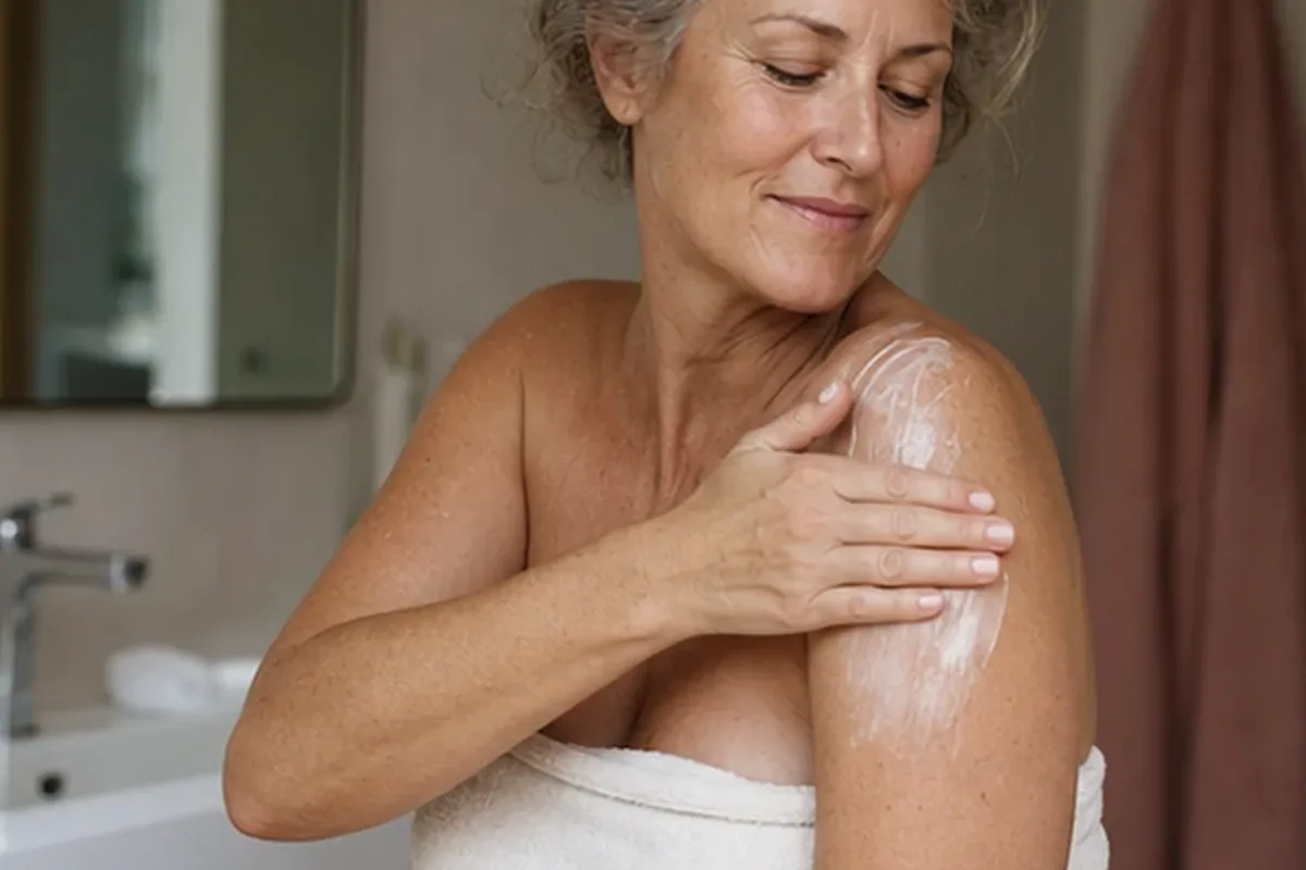 Hochwertige Beauty-Inszenierung zu Auswahlkriterien für Körperlotion für müde Füße