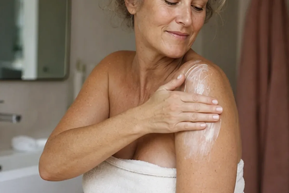 Hochwertige Beauty-Inszenierung zu Auswahlkriterien für Duschgel bei Keratosis pilaris