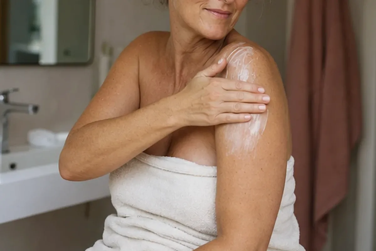 Hochwertige Beauty-Inszenierung zu Auswahlkriterien für Selbstbräuner bei Keratosis pilaris