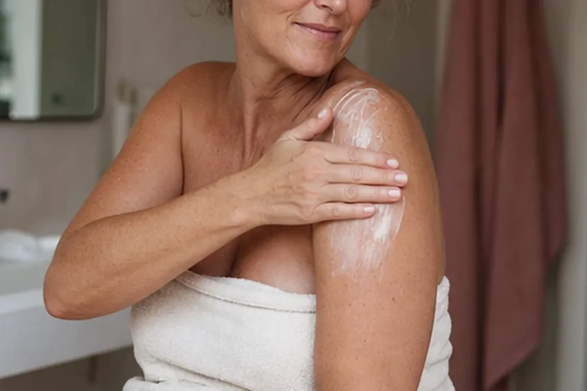 Authentische Beauty-Routine passend zum Thema Badezusatz für raue Haut