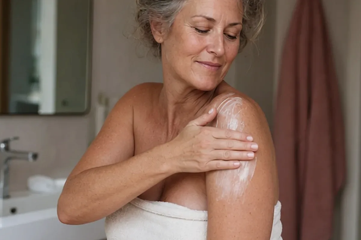 Hochwertige Beauty-Inszenierung zu Auswahlkriterien für Duschgel bei brüchigen Nägeln
