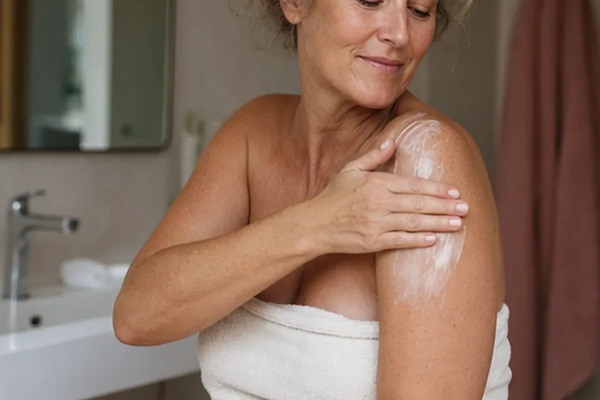 Hochwertige Beauty-Inszenierung zu Auswahlkriterien für Körperpeeling für empfindliche Haut