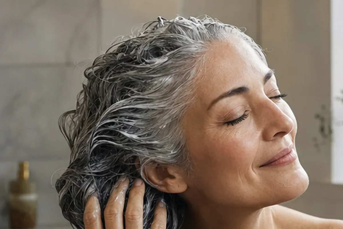 Emotionaler und authentischer Anwendungsmoment rund um Hitzeschutz für die Haare