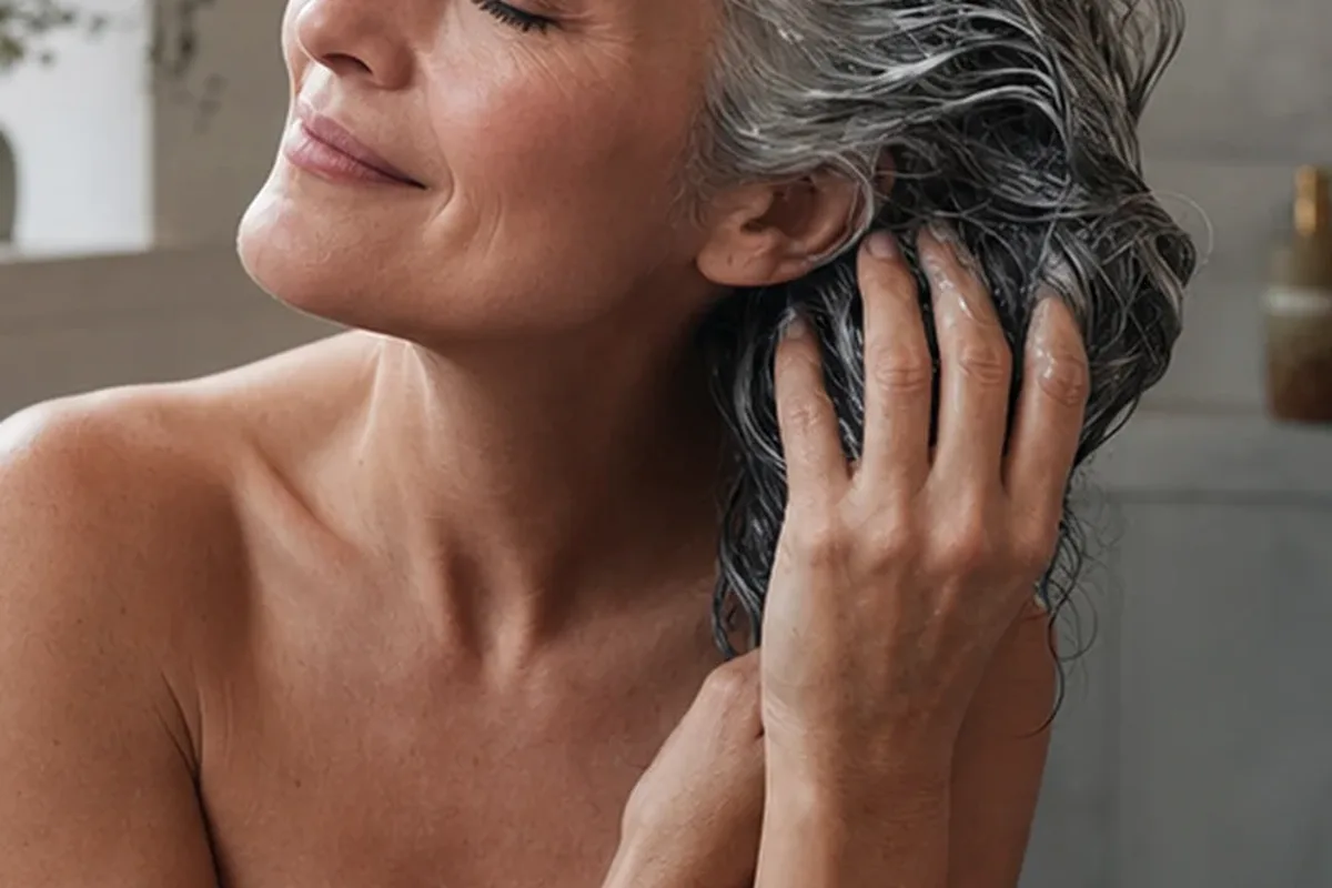 Hochwertige Beauty-Inszenierung zu Auswahlkriterien für Haaröl für empfindliche Kopfhaut