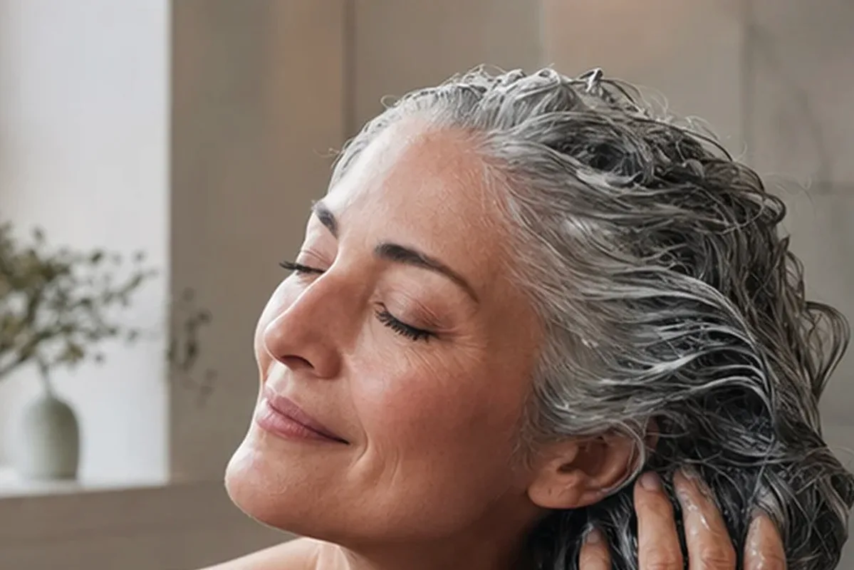 Redaktioneller Beauty-Moment zur Ausgangslage bei Mildes Shampoo für feines Haar