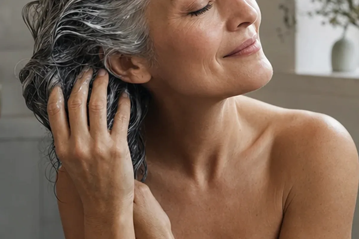Redaktioneller Beauty-Moment zur Ausgangslage bei Tiefenreinigungsshampoo für strapaziertes Haar