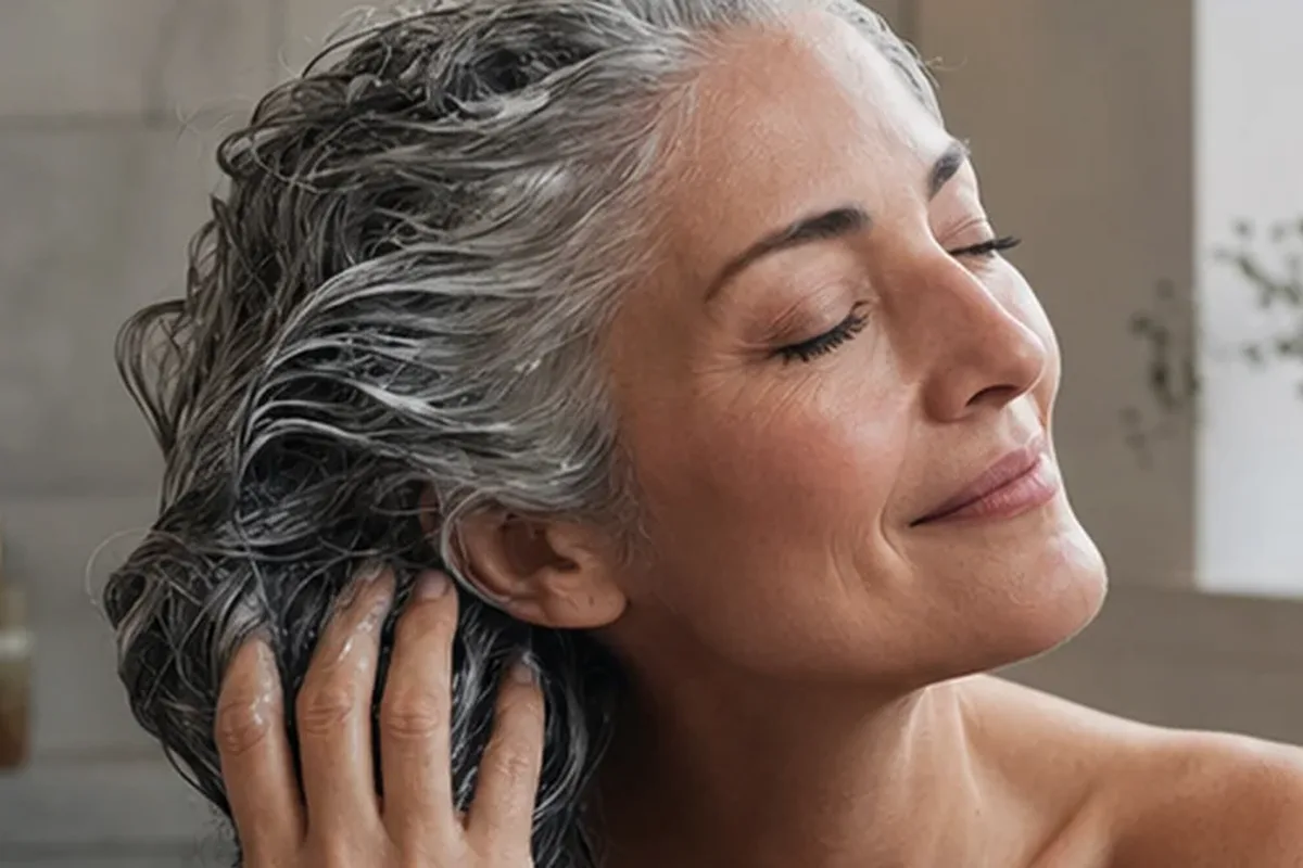 Redaktioneller Beauty-Moment zur Ausgangslage bei Volumenspray bei Haarbruch