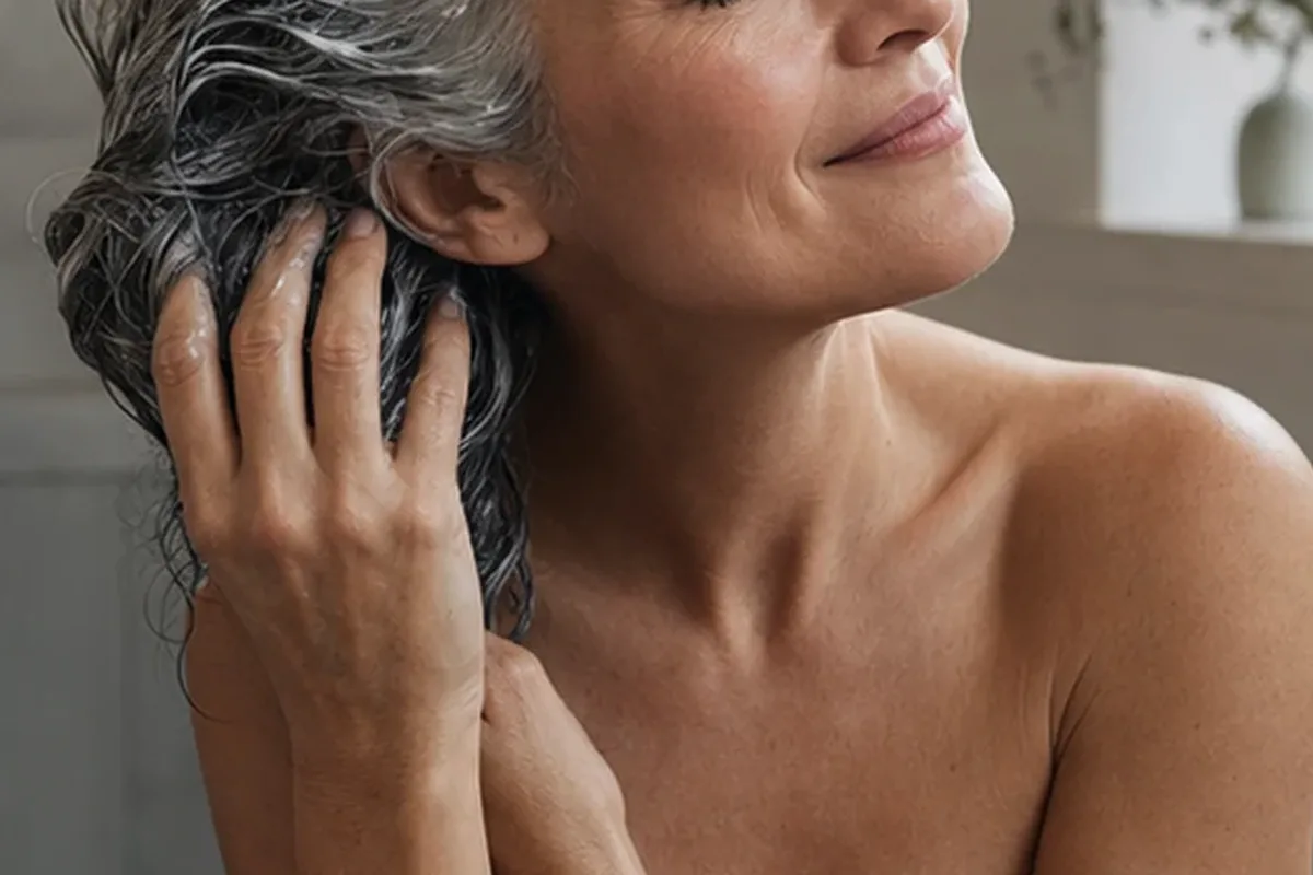 Authentischer Wohlfühlmoment passend zum Beauty-Thema Haaröl richtig anwenden