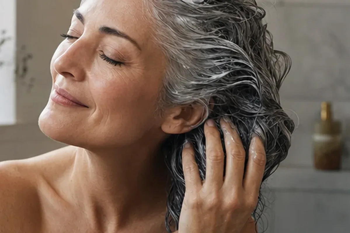 Hochwertige Beauty-Inszenierung zu Auswahlkriterien für Conditioner für strapaziertes Haar