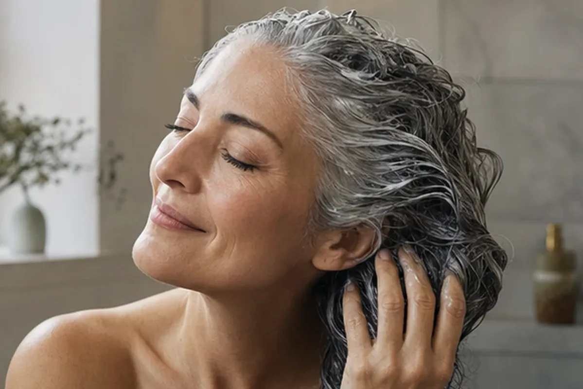 Authentische Beauty-Routine passend zum Thema Haarbürste für trockenes Haar