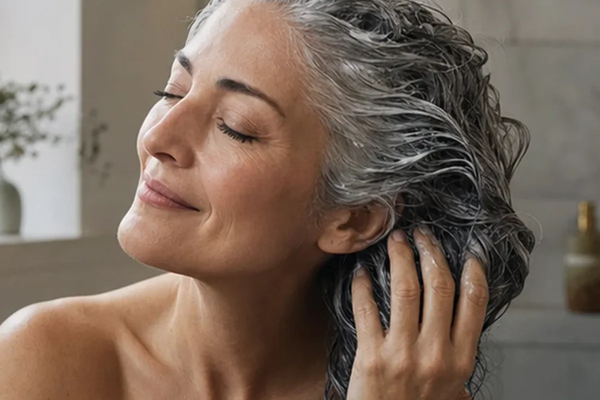 Authentische Beauty-Routine passend zum Thema Trockenshampoo bei fettigem Ansatz