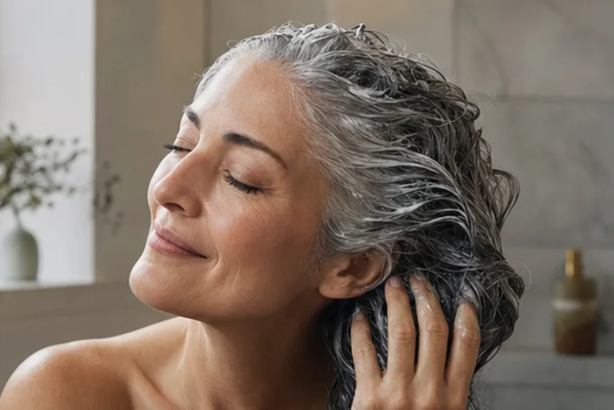 Redaktioneller Beauty-Moment zur Ausgangslage bei Tiefenreinigungsshampoo für trockenes Haar