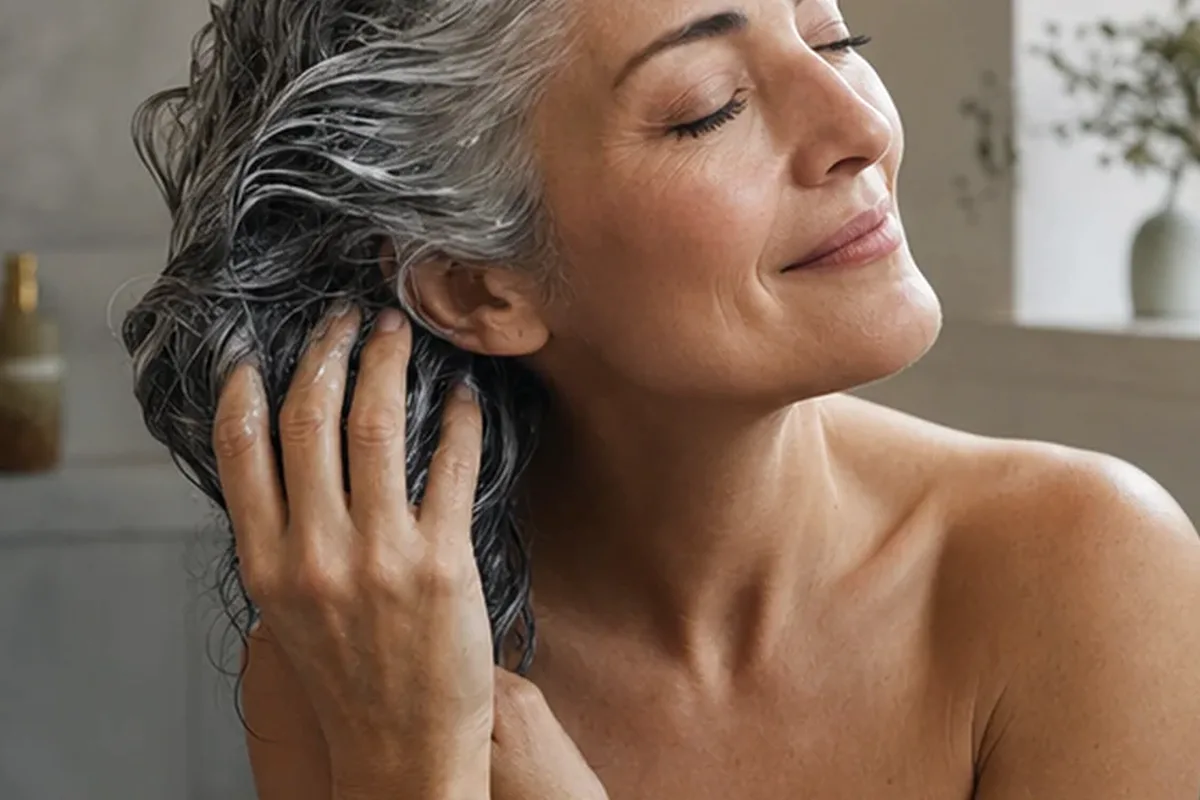 Hochwertige Beauty-Inszenierung zu Auswahlkriterien für Haartrockner für feines Haar