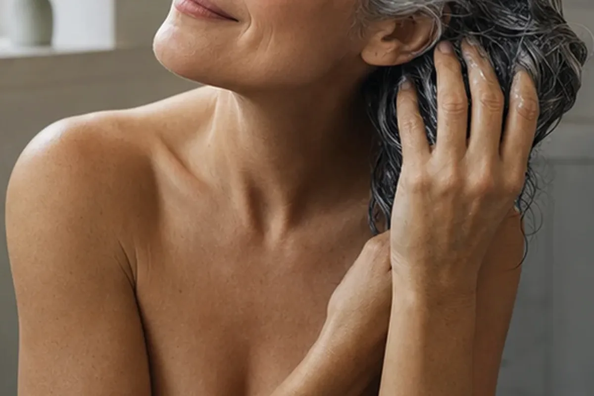 Redaktioneller Beauty-Moment zur Ausgangslage bei Tiefenreinigungsshampoo bei Haarbruch